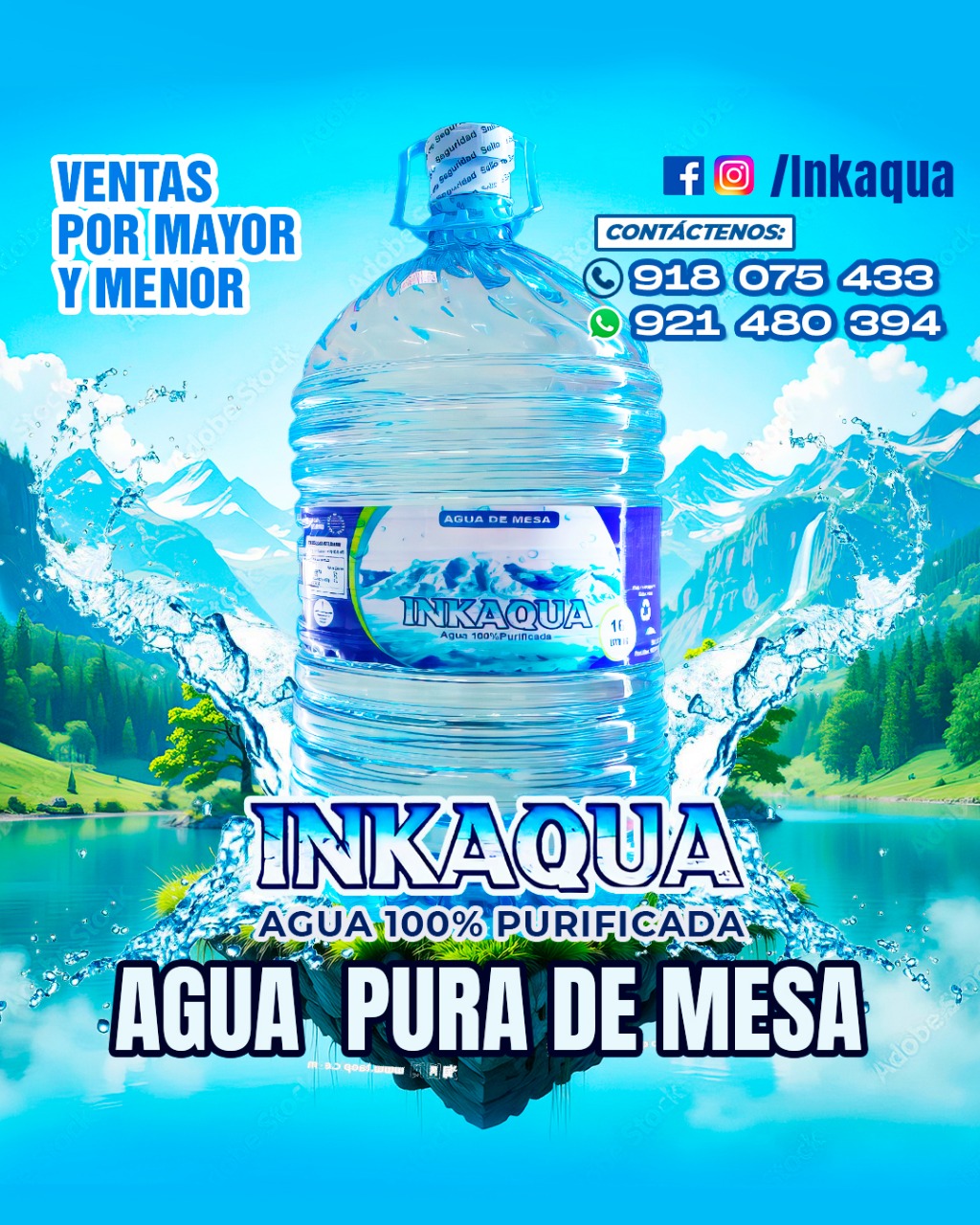 Agua Inkaqua calidad premium para familias